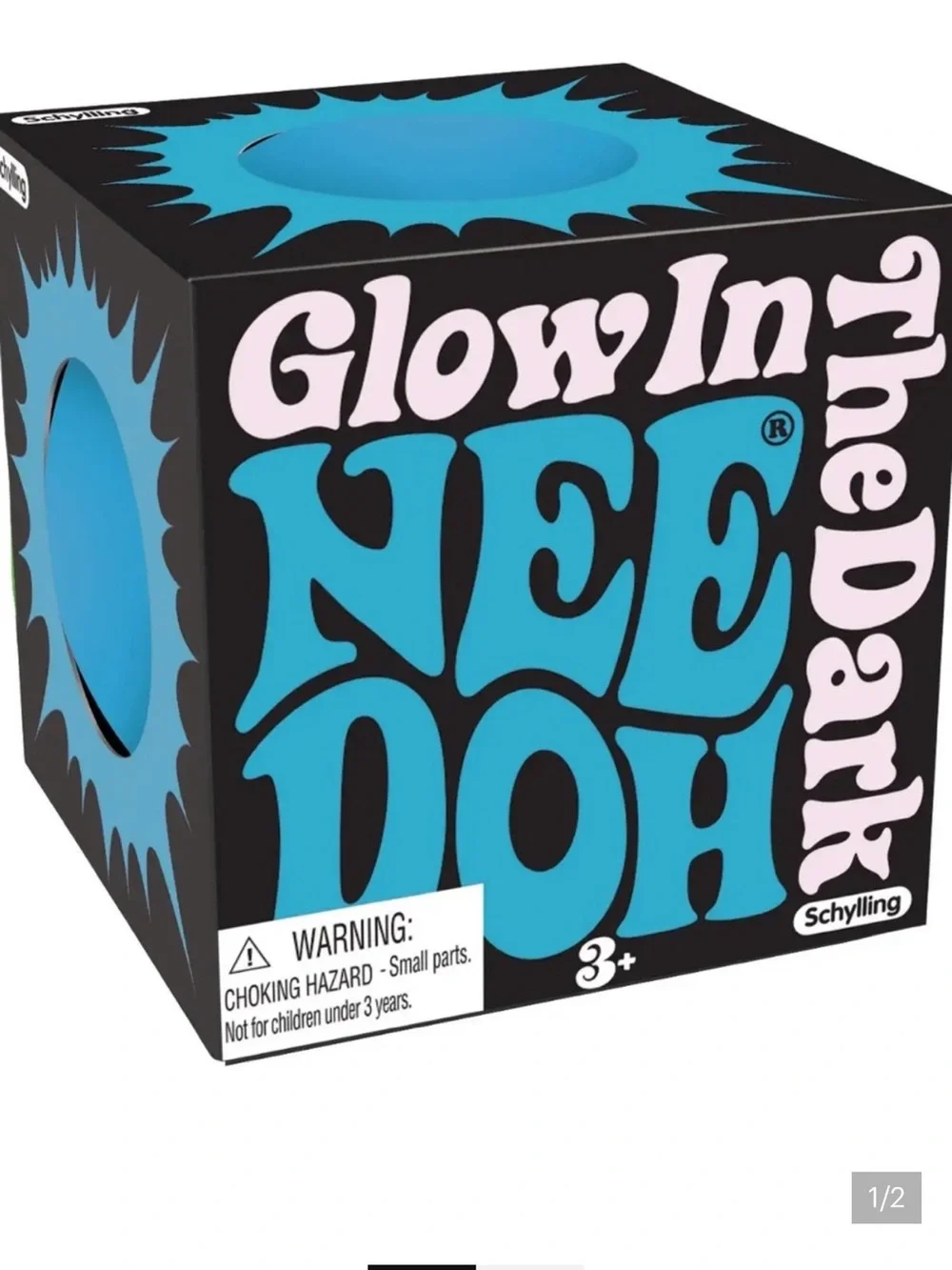 Schylling Glow In The Dark Neon Doh - Blue